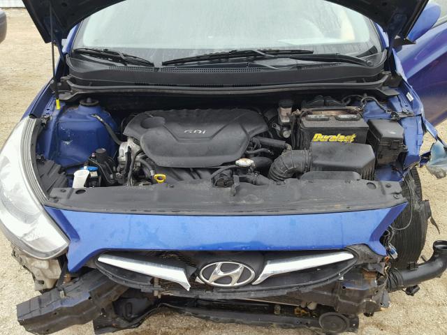 KMHCU4AE3CU242132 - 2012 HYUNDAI ACCENT GLS BLUE photo 7