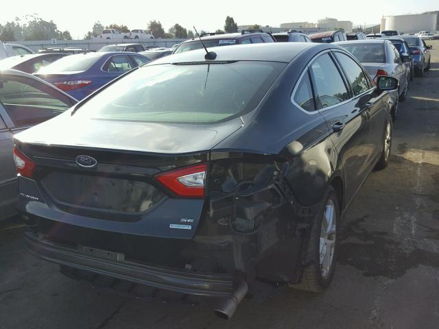 3FA6P0HR0DR248849 - 2013 FORD FUSION SE BLACK photo 4