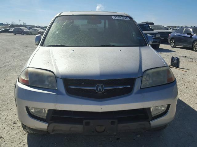 2HNYD18211H518211 - 2001 ACURA MDX SILVER photo 9