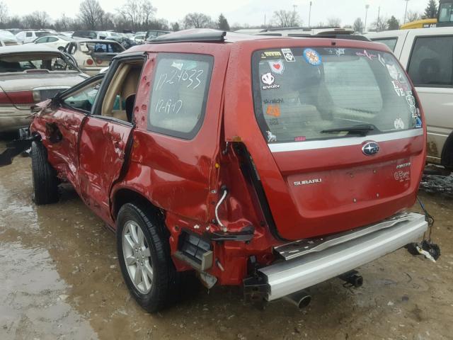 JF1SG65638H706659 - 2008 SUBARU FORESTER 2 MAROON photo 3