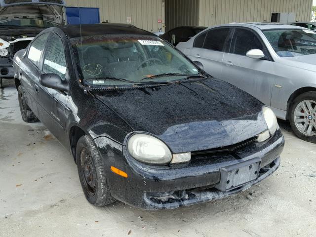 1B3ES46C8YD679756 - 2000 DODGE NEON BASE BLACK photo 1