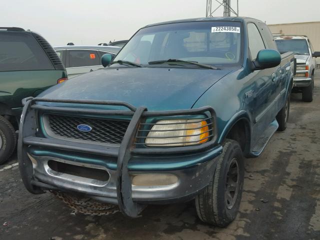 1FTFX28L7VKC41226 - 1997 FORD F250 GREEN photo 2