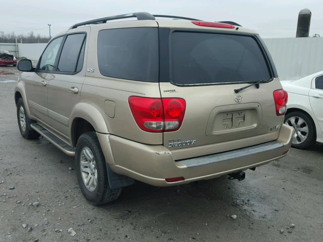 5TDZT34A65S260958 - 2005 TOYOTA SEQUOIA SR GOLD photo 3