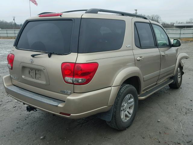 5TDZT34A65S260958 - 2005 TOYOTA SEQUOIA SR GOLD photo 4