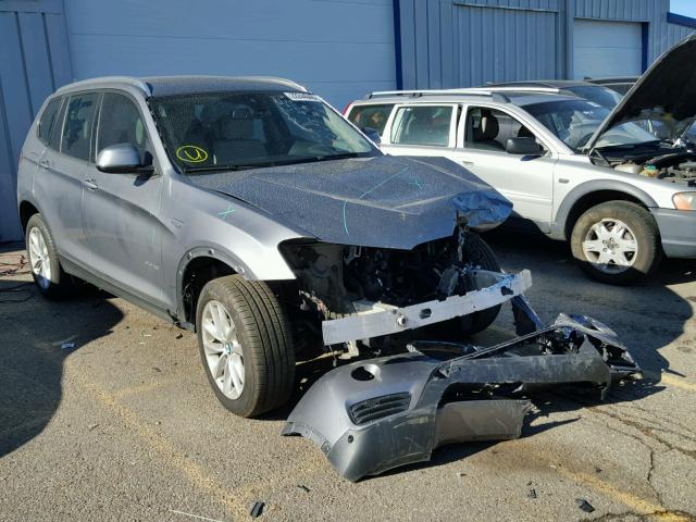 5UXWX9C51H0T14249 - 2017 BMW X3 XDRIVE2 SILVER photo 1