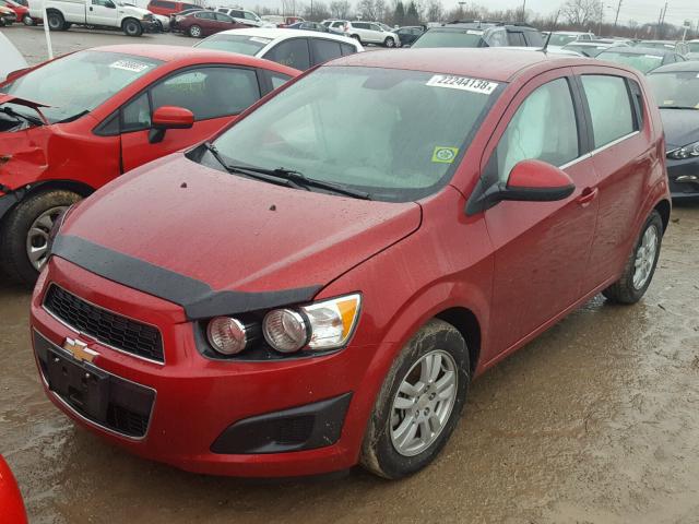 1G1JC6SH6D4239111 - 2013 CHEVROLET SONIC LT RED photo 2