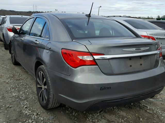 1C3CCBHGXCN300626 - 2012 CHRYSLER 200 S GRAY photo 3