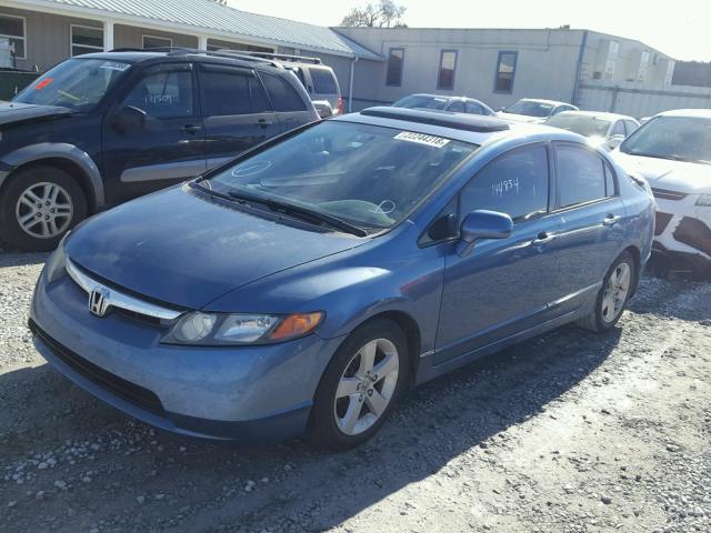 1HGFA16826L034038 - 2006 HONDA CIVIC EX ლურჯი ფოტო 2