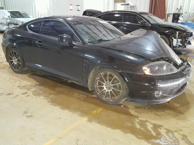 KMHHN65F35U181109 - 2005 HYUNDAI TIBURON GT BLACK photo 1