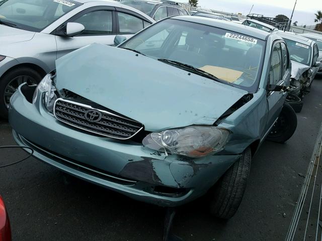 1NXBR32E45Z473582 - 2005 TOYOTA COROLLA CE GREEN photo 2