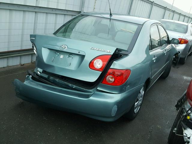 1NXBR32E45Z473582 - 2005 TOYOTA COROLLA CE GREEN photo 4