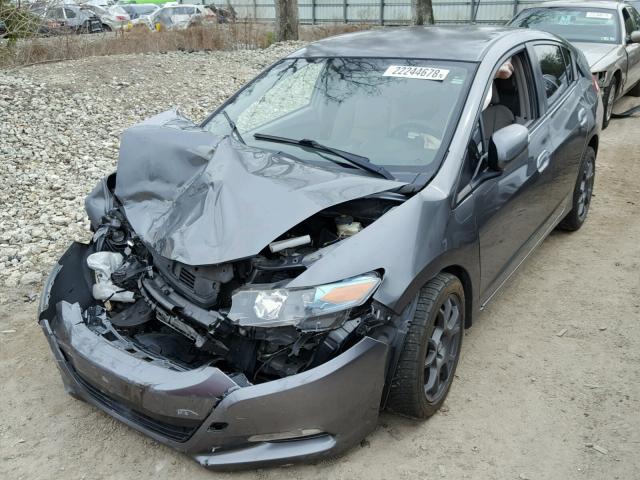 JHMZE2H7XAS010383 - 2010 HONDA INSIGHT EX GRAY photo 2