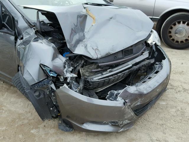 JHMZE2H7XAS010383 - 2010 HONDA INSIGHT EX GRAY photo 9