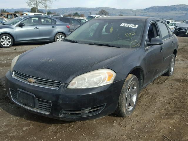 2G1WB58K289241530 - 2008 CHEVROLET IMPALA LS BLACK photo 2