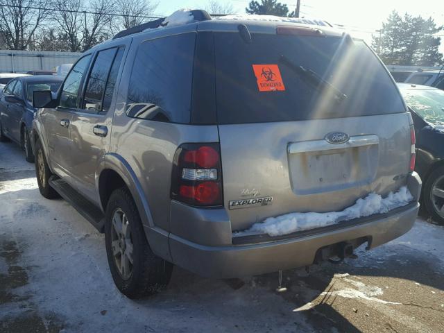 1FMEU73E98UA27384 - 2008 FORD EXPLORER X SILVER photo 3