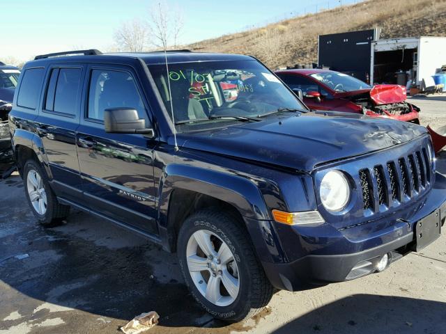 1C4NJRBBXDD121316 - 2013 JEEP PATRIOT SP BLUE photo 1