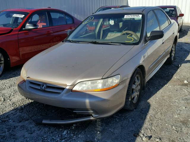 1HGCG56611A021776 - 2001 HONDA ACCORD EX TAN photo 2