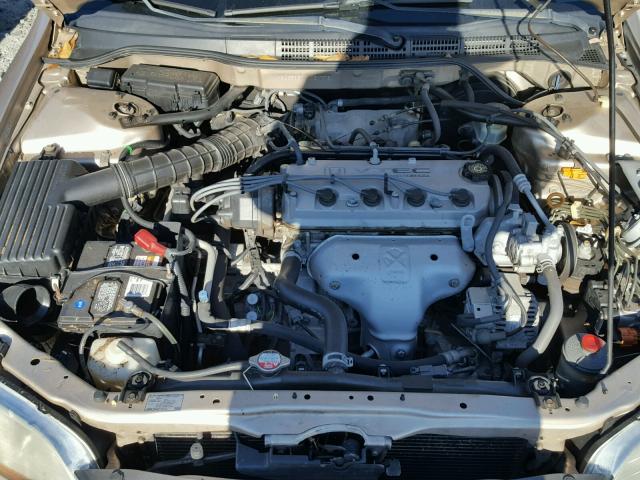 1HGCG56611A021776 - 2001 HONDA ACCORD EX TAN photo 7