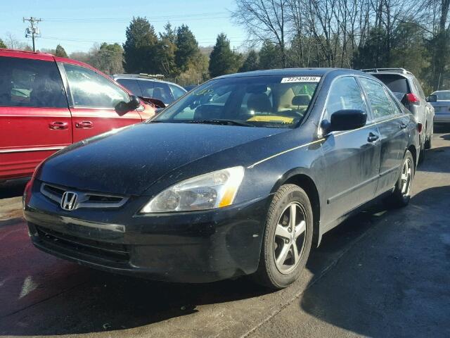 1HGCM56654A071027 - 2004 HONDA ACCORD EX BLACK photo 2