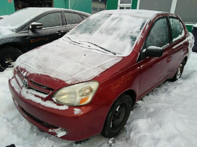 JTDBT123850357186 - 2005 TOYOTA ECHO RED photo 2