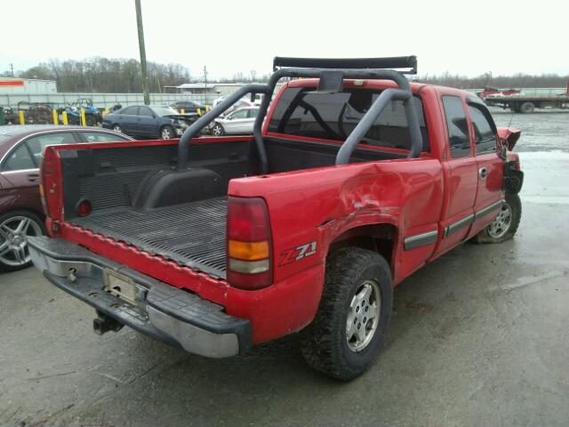 1GCEK19T61E244937 - 2001 CHEVROLET SILVERADO RED photo 4