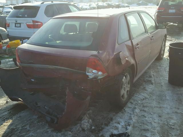 1G1ZU64844F142975 - 2004 CHEVROLET MALIBU MAX RED photo 4