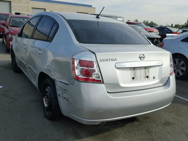 3N1AB6AP4AL694051 - 2010 NISSAN SENTRA 2.0 SILVER photo 3