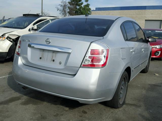 3N1AB6AP4AL694051 - 2010 NISSAN SENTRA 2.0 SILVER photo 4