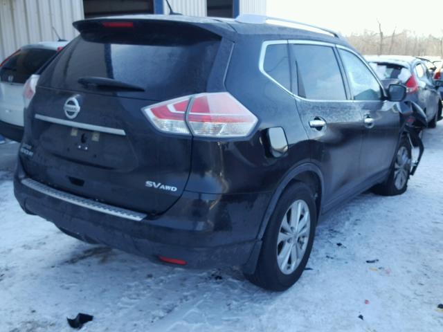 KNMAT2MV0FP546956 - 2015 NISSAN ROGUE S BLACK photo 4