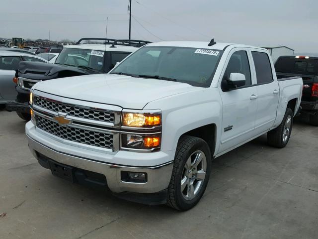 3GCPCREC2FG525904 - 2015 CHEVROLET SILVERADO WHITE photo 2