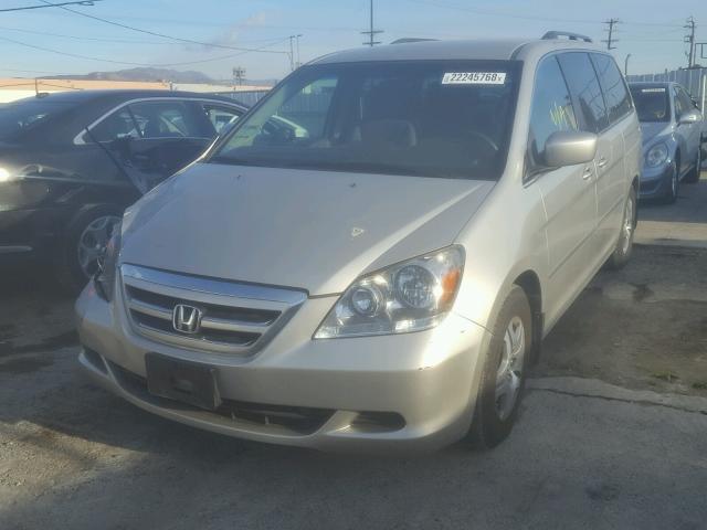 5FNRL38427B036484 - 2007 HONDA ODYSSEY EX SILVER photo 2