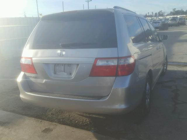 5FNRL38427B036484 - 2007 HONDA ODYSSEY EX SILVER photo 4