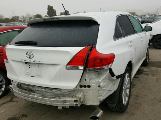 4T3ZE11A39U008933 - 2009 TOYOTA VENZA BASE WHITE photo 4