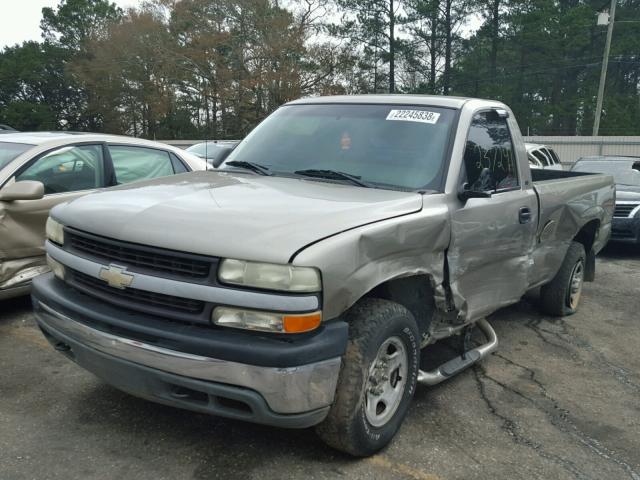 1GCEK14V02Z346124 - 2002 CHEVROLET SILVERADO TAN photo 2