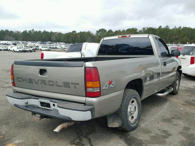 1GCEK14V02Z346124 - 2002 CHEVROLET SILVERADO TAN photo 4