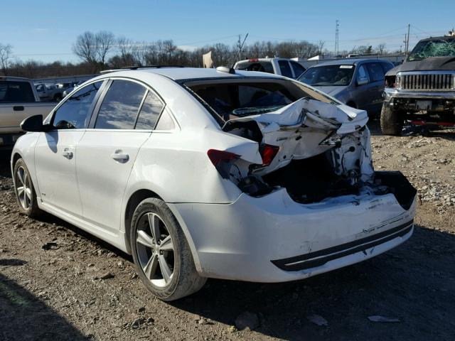 1G1PE5SB2F7103571 - 2015 CHEVROLET CRUZE LT WHITE photo 3