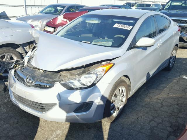 5NPDH4AE1BH038323 - 2011 HYUNDAI ELANTRA GL SILVER photo 2