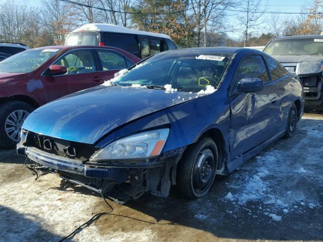 1HGCM81784A019053 - 2004 HONDA ACCORD EX BLUE photo 2