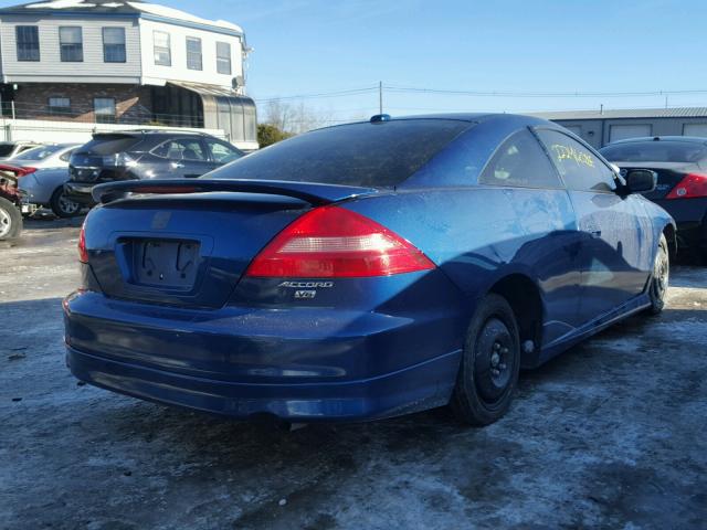 1HGCM81784A019053 - 2004 HONDA ACCORD EX BLUE photo 4