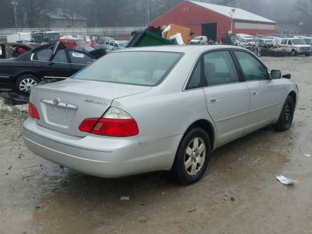 4T1BF28B44U341842 - 2004 TOYOTA AVALON XL SILVER photo 4