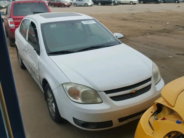 1G1AL54F957609327 - 2005 CHEVROLET COBALT LS WHITE photo 1