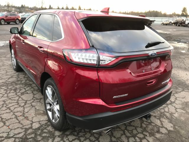 2FMPK4K95HBB16666 - 2017 FORD EDGE TITAN RED photo 3