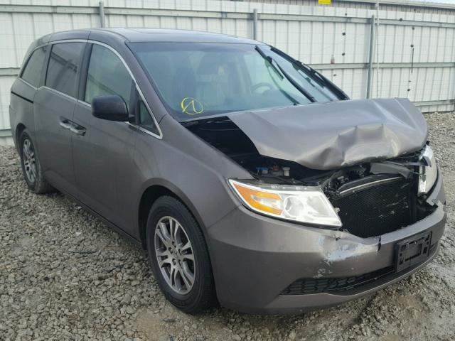 5FNRL5H60BB079047 - 2011 HONDA ODYSSEY EX GRAY photo 1