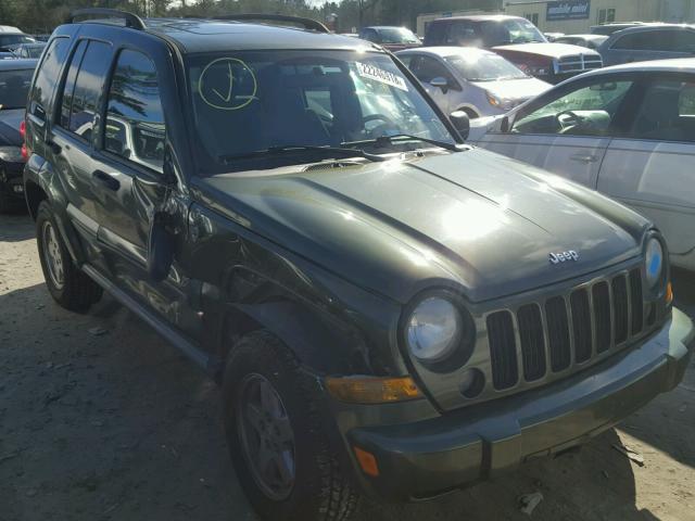 1J4GK48K57W712995 - 2007 JEEP LIBERTY SP GREEN photo 1