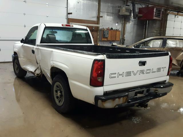 1GCEC14V95E163104 - 2005 CHEVROLET SILVERADO WHITE photo 3