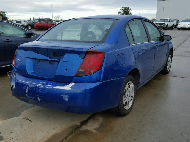 1G8AJ52FX4Z119525 - 2004 SATURN ION LEVEL BLUE photo 4