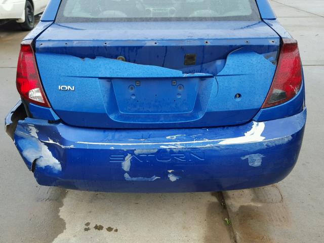 1G8AJ52FX4Z119525 - 2004 SATURN ION LEVEL BLUE photo 9