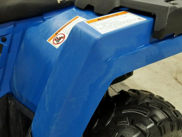 4XASEA456GA601561 - 2016 POLARIS SPORTSMAN BLUE photo 10