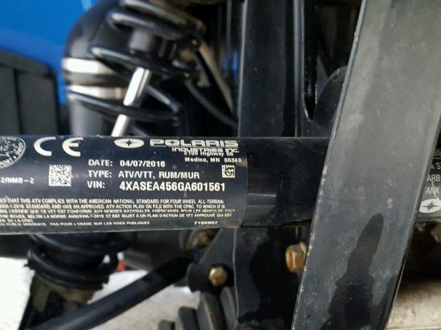 4XASEA456GA601561 - 2016 POLARIS SPORTSMAN BLUE photo 20