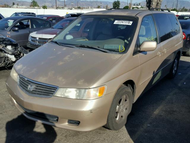 2HKRL1860YH560872 - 2000 HONDA ODYSSEY EX BEIGE photo 2